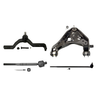 MOOG® - Front Passenger Side Lower and Upper Control Arm with Ball Joint and Tie Rod End Kit