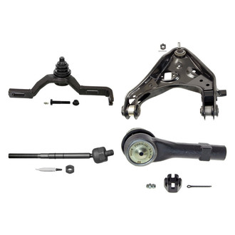 MOOG® - Front Passenger Side Lower and Upper Control Arm with Ball Joint and Tie Rod End Kit