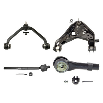 MOOG® - Front Passenger Side Lower and Upper Control Arm with Ball Joint and Tie Rod End Kit