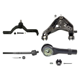MOOG® - Front Passenger Side Lower and Upper Control Arm with Ball Joint and Tie Rod End Kit