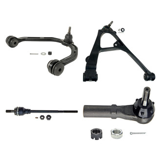 MOOG® - Front Passenger Side Lower and Upper Control Arm with Ball Joint and Tie Rod End Kit