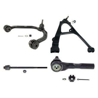 MOOG® - Front Passenger Side Lower and Upper Control Arm with Ball Joint and Tie Rod End Kit
