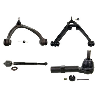 MOOG® - Front Passenger Side Lower and Upper Control Arm with Ball Joint and Tie Rod End Kit