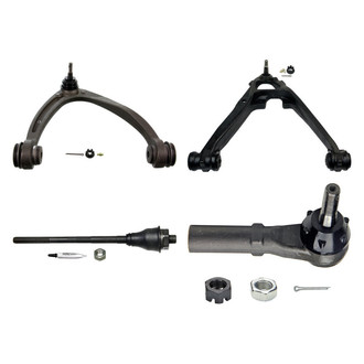 MOOG® - Front Passenger Side Lower and Upper Control Arm with Ball Joint and Tie Rod End Kit