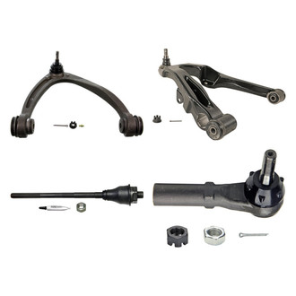 MOOG® - Front Passenger Side Lower and Upper Control Arm with Ball Joint and Tie Rod End Kit
