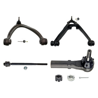 MOOG® - Front Passenger Side Lower and Upper Control Arm with Ball Joint and Tie Rod End Kit