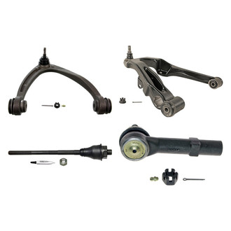 MOOG® - Front Passenger Side Lower and Upper Control Arm with Ball Joint and Tie Rod End Kit