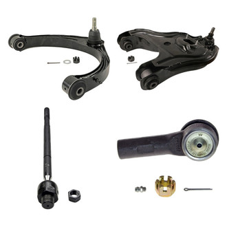 MOOG® - Front Passenger Side Lower and Upper Control Arm with Ball Joint and Tie Rod End Kit