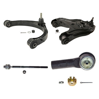 MOOG® - Front Passenger Side Lower and Upper Control Arm with Ball Joint and Tie Rod End Kit