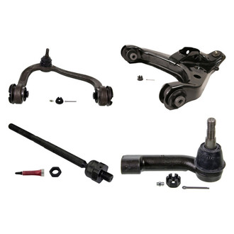 MOOG® - Front Passenger Side Lower and Upper Control Arm with Ball Joint and Tie Rod End Kit