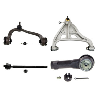 MOOG® - Front Passenger Side Lower and Upper Control Arm with Ball Joint and Tie Rod End Kit