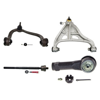 MOOG® - Front Passenger Side Lower and Upper Control Arm with Ball Joint and Tie Rod End Kit