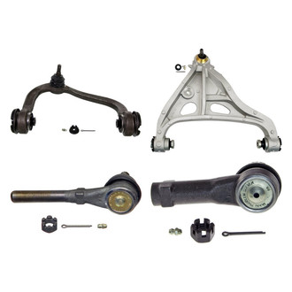 MOOG® - Front Passenger Side Lower and Upper Control Arm with Ball Joint and Tie Rod End Kit