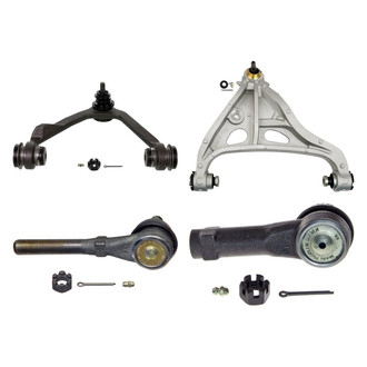 MOOG® - Front Passenger Side Lower and Upper Control Arm with Ball Joint and Tie Rod End Kit