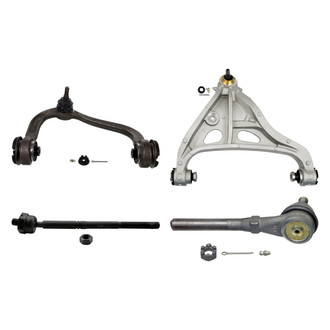 MOOG® - Front Passenger Side Lower and Upper Control Arm with Ball Joint and Tie Rod End Kit