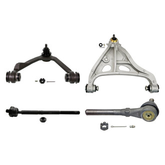 MOOG® - Front Passenger Side Lower and Upper Control Arm with Ball Joint and Tie Rod End Kit