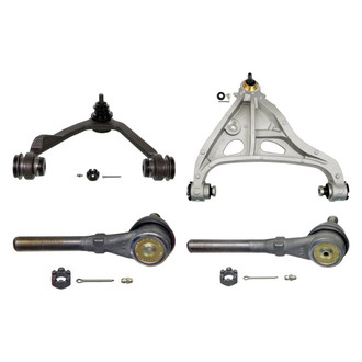 MOOG® - Front Passenger Side Lower and Upper Control Arm with Ball Joint and Tie Rod End Kit