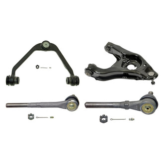 MOOG® - Front Passenger Side Lower and Upper Control Arm with Ball Joint and Tie Rod End Kit
