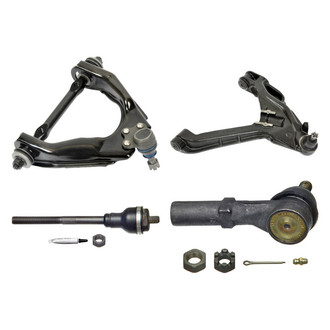 MOOG® - Front Passenger Side Lower and Upper Control Arm with Ball Joint and Tie Rod End Kit