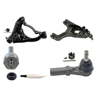 MOOG® - Front Passenger Side Lower and Upper Control Arm with Ball Joint and Tie Rod End Kit