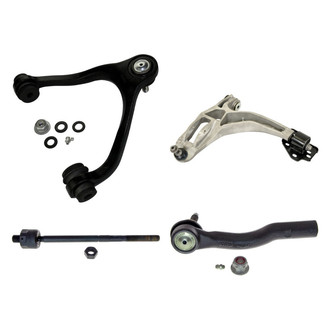MOOG® - Front Passenger Side Lower and Upper Control Arm with Ball Joint and Tie Rod End Kit