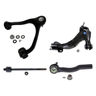 MOOG® - Front Passenger Side Lower and Upper Control Arm with Ball Joint and Tie Rod End Kit