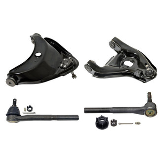 MOOG® - Front Passenger Side Lower and Upper Control Arm with Ball Joint and Tie Rod End Kit