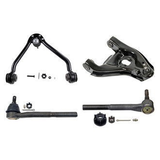 MOOG® - Front Passenger Side Lower and Upper Control Arm with Ball Joint and Tie Rod End Kit