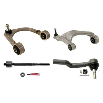 MOOG® - Front Passenger Side Lower and Upper Control Arm with Ball Joint and Tie Rod End Kit