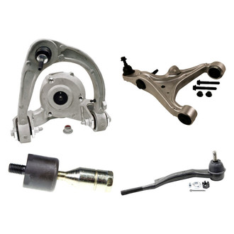 MOOG® - Front Passenger Side Lower and Upper Control Arm with Ball Joint and Tie Rod End Kit