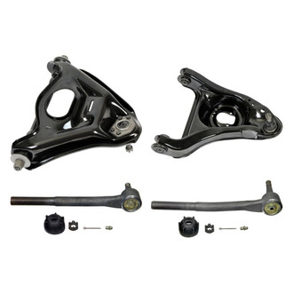 MOOG® - Front Passenger Side Lower and Upper Control Arm with Ball Joint and Tie Rod End Kit