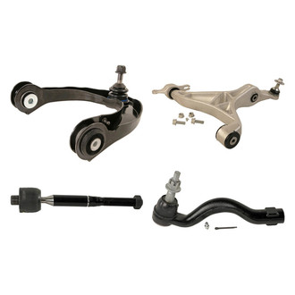 MOOG® - Front Passenger Side Lower and Upper Control Arm with Ball Joint and Tie Rod End Kit