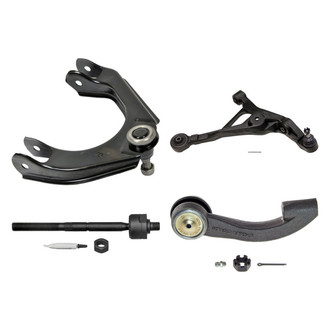 MOOG® - Front Passenger Side Lower and Upper Control Arm with Ball Joint and Tie Rod End Kit