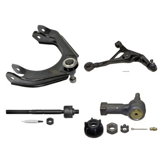 MOOG® - Front Passenger Side Lower and Upper Control Arm with Ball Joint and Tie Rod End Kit