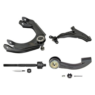 MOOG® - Front Passenger Side Lower and Upper Control Arm with Ball Joint and Tie Rod End Kit