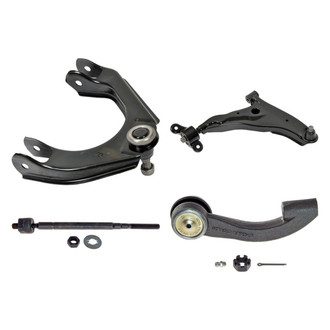 MOOG® - Front Passenger Side Lower and Upper Control Arm with Ball Joint and Tie Rod End Kit