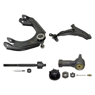 MOOG® - Front Passenger Side Lower and Upper Control Arm with Ball Joint and Tie Rod End Kit