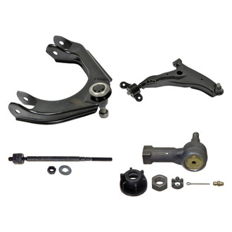 MOOG® - Front Passenger Side Lower and Upper Control Arm with Ball Joint and Tie Rod End Kit