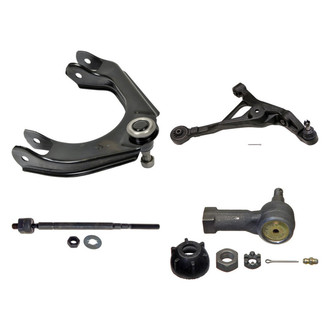 MOOG® - Front Passenger Side Lower and Upper Control Arm with Ball Joint and Tie Rod End Kit