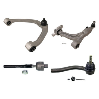MOOG® - Front Passenger Side Lower and Upper Control Arm with Ball Joint and Tie Rod End Kit