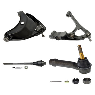 MOOG® - Front Passenger Side Lower and Upper Control Arm with Ball Joint and Tie Rod End Kit