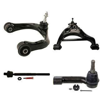 MOOG® - Front Passenger Side Lower and Upper Control Arm with Ball Joint and Tie Rod End Kit