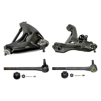 MOOG® - Front Passenger Side Lower and Upper Control Arm with Ball Joint and Tie Rod End Kit