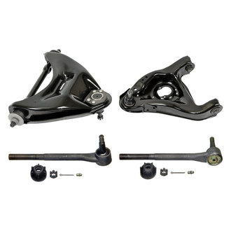 MOOG® - Front Passenger Side Lower and Upper Control Arm with Ball Joint and Tie Rod End Kit