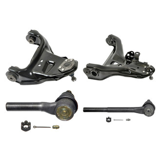 MOOG® - Front Passenger Side Lower and Upper Control Arm with Ball Joint and Tie Rod End Kit