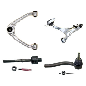 MOOG® - Front Passenger Side Lower and Upper Control Arm with Ball Joint and Tie Rod End Kit