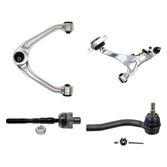 MOOG® - Front Passenger Side Lower and Upper Control Arm with Ball Joint and Tie Rod End Kit