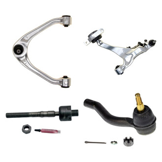 MOOG® - Front Passenger Side Lower and Upper Control Arm with Ball Joint and Tie Rod End Kit
