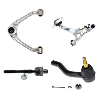 MOOG® - Front Passenger Side Lower and Upper Control Arm with Ball Joint and Tie Rod End Kit