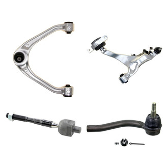 MOOG® - Front Passenger Side Lower and Upper Control Arm with Ball Joint and Tie Rod End Kit
